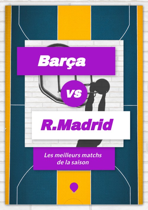 AFFICHE MATCH DE BASKET