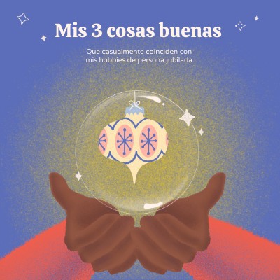 Postal Tres Cosas Buenas