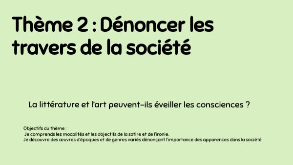 version2022 Dénoncer les travers de la société partie 1