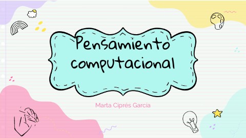 pensamiento computacional infantil