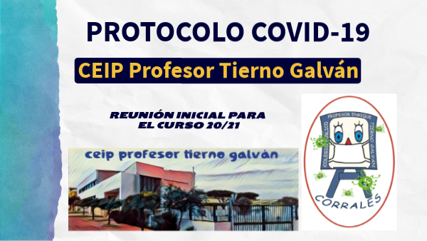 Protocolo COVID CEIP PROFESOR TIERNO GALV N 21 22