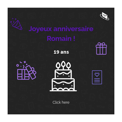 Bon Anniversaire Romain By Veronique Mery On Genially