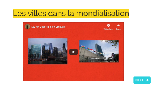 Les villes dans la mondialisation (4ème)
