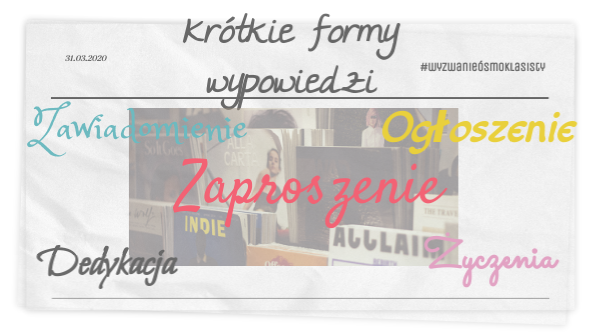 Krótkie formy wypowiedzi