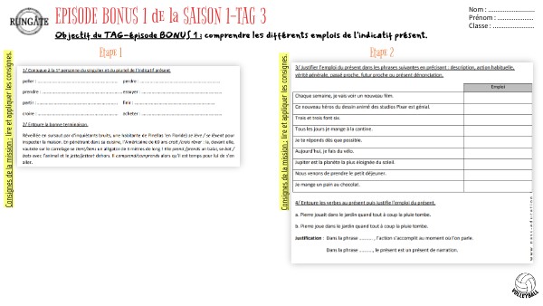 Exercices sur les valeurs du présent