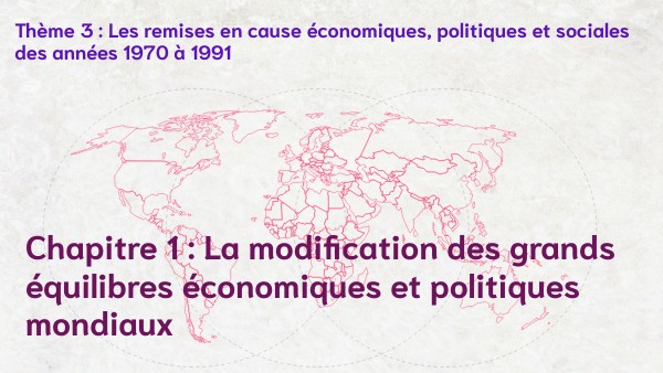 la modification des grands equilibres mondiaux Terminale