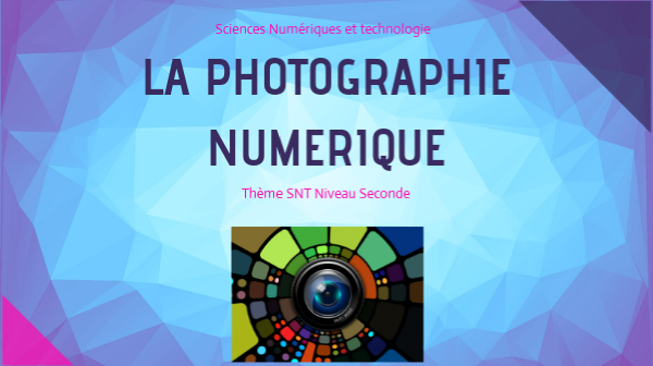 Page De Garde Snt La photographie Numérique