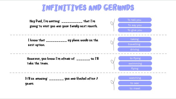 Ejercicios Con Gerundios E Infinitivos view.genial.ly