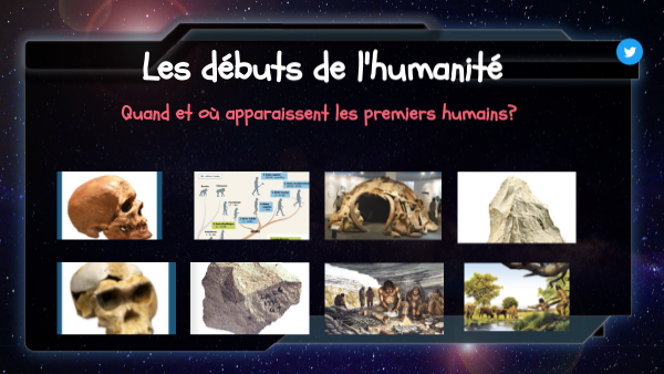 6ème. Les débuts de l'humanité