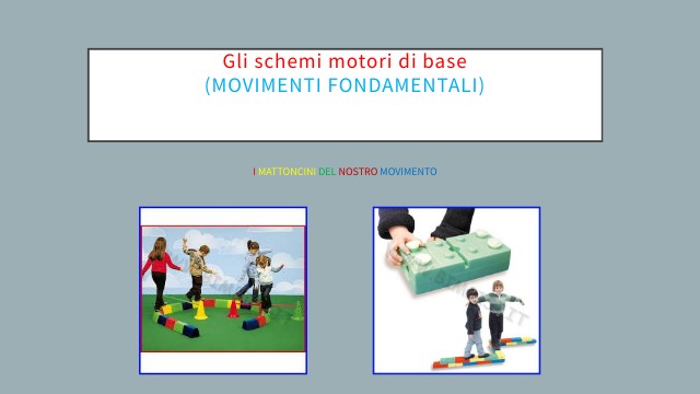 Gli schemi motori di base