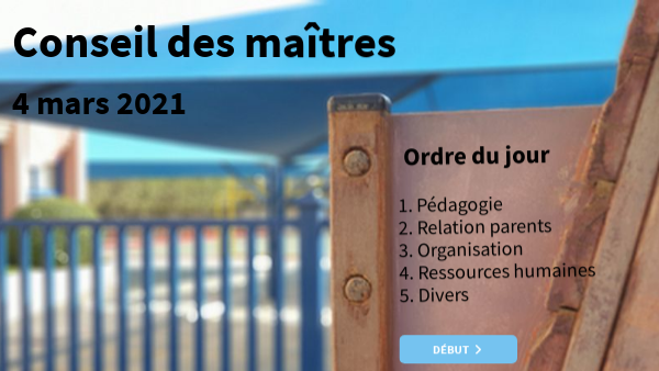 Conseil des maîtres 04 mars