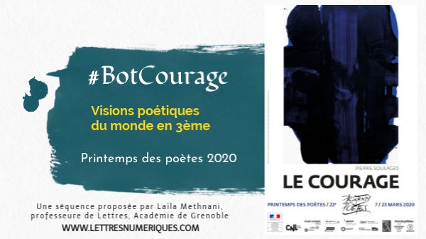 #BotCourage et visions poétiques du monde 3ème