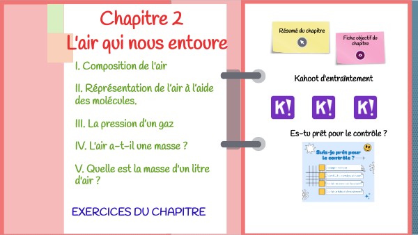 Chapitre 2: l'air qui nous entoure