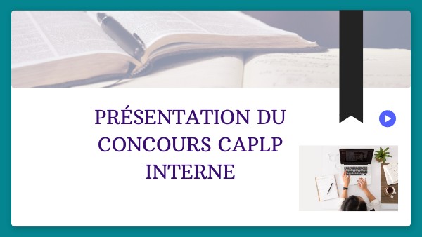 présentation concours caplp interne
