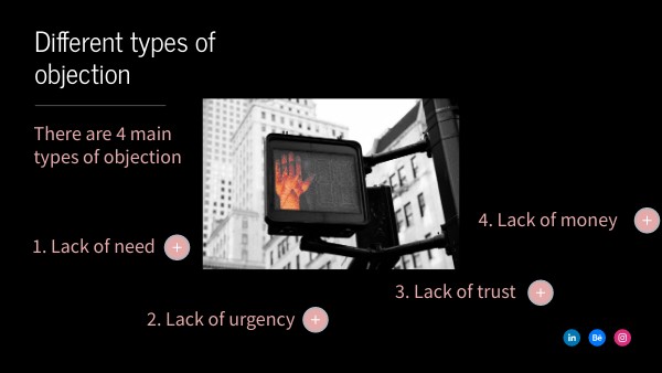 DIFFERENT TYPES OF OBJECTION