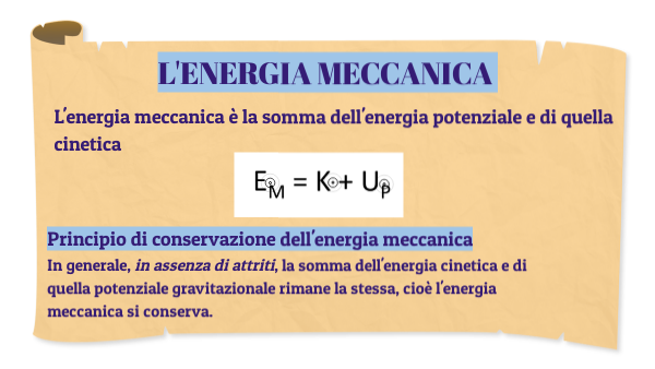 ENERGIA MECCANICA
