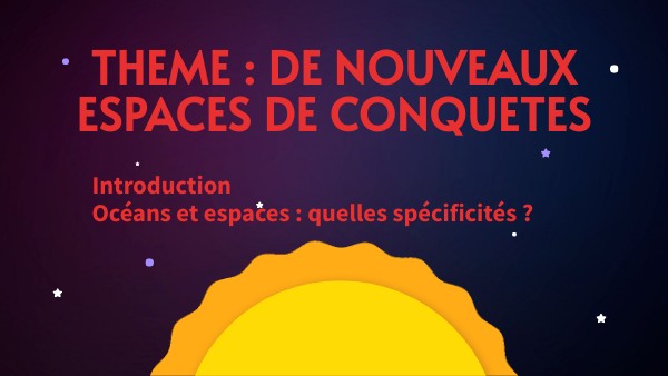 Nouveaux espaces conquête Intro