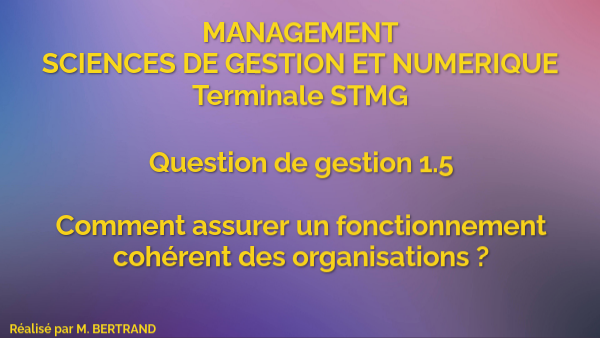 question de gestion terminale stmg