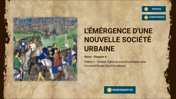 Chapitre 4 : Émergence d'une nouvelle société urbaine