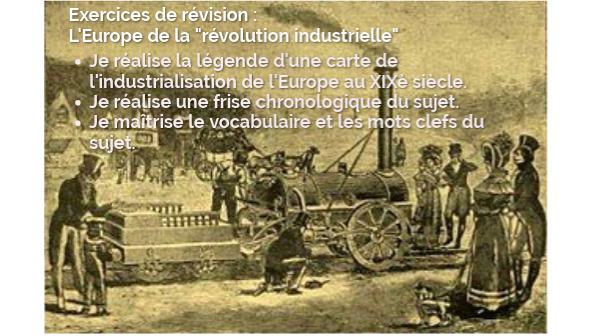 Exercices sur la "révolution industrielle"