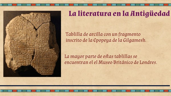 LITERATURA ANTIGÜEDAD