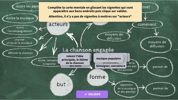 La Chanson Engagee Carte Mentale By Education Musicale On Genially