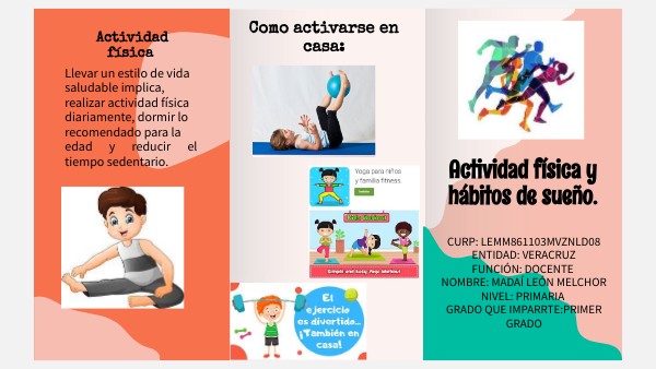 TRÍPTICO actividad física