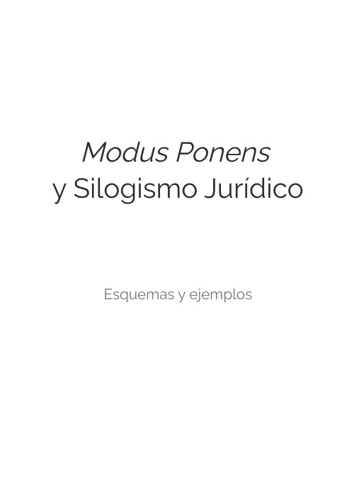 Guía silogismo y modus ponens