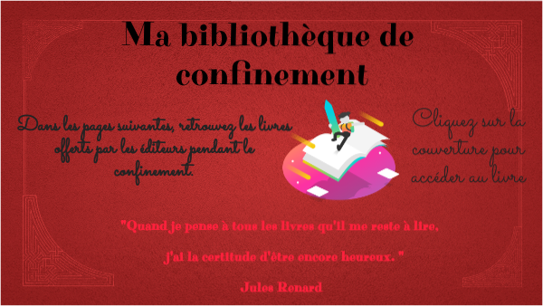 Bibliotheque De Confinement By Pmanceau On Genially