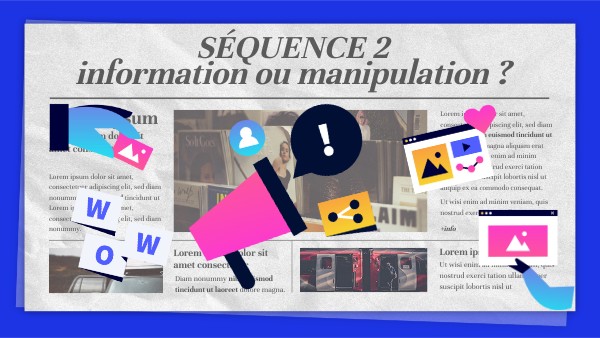 Page De Garde De La Sequence D'informer Sans Déformer Informer, déformer