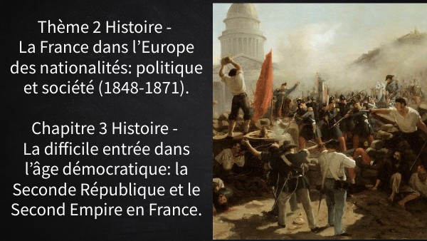 Ch.3 Hist Première -Seconde République / Second Empire