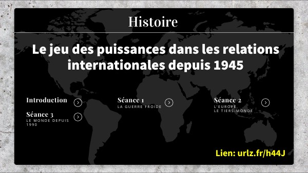 Jeu des puissances depuis 1945