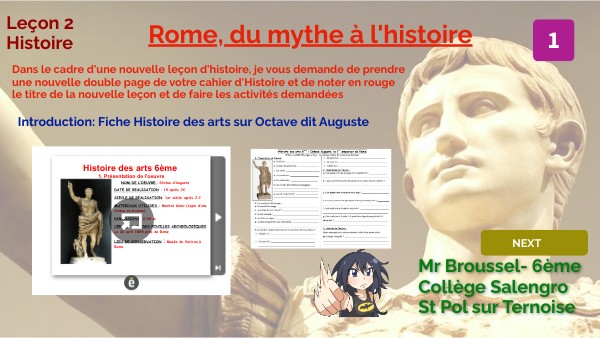 Rome, du Mythe à l'histoire
