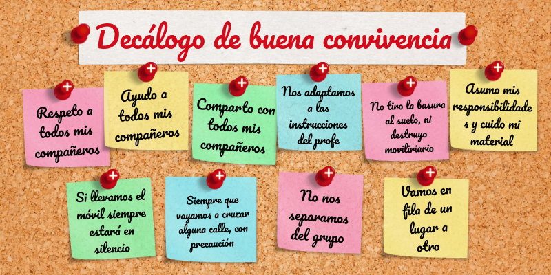DECALOGO DE LA BUENA CONVIVENCIA PARA LA EXCURSIÓN
