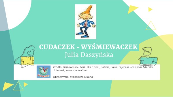 CUDACZEK - WYŚMIEWACZEK - LEKTURA KLASY 1B - 2022/2023