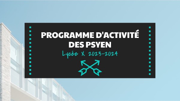 Exemple PSYEN AU Lycée