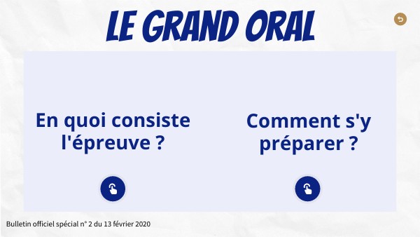 Grand Oral
