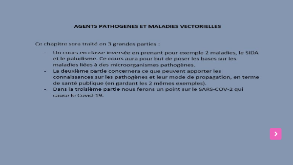 agents pathogènes et maladies vectorielles