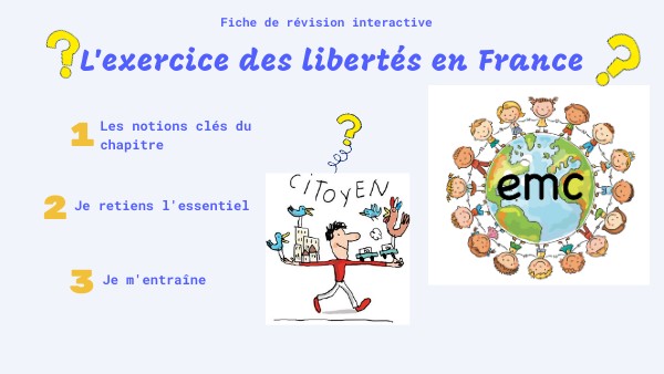 Fiche de révision Chap. EMC 1 Les libertés