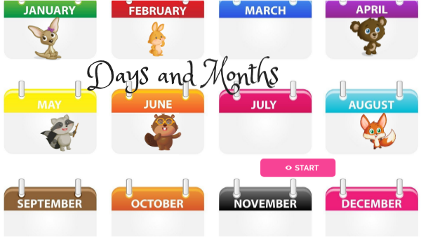 Days and Months of the year