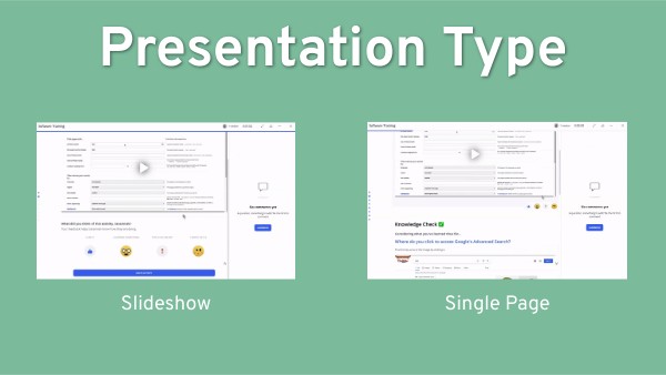 type of presentation view