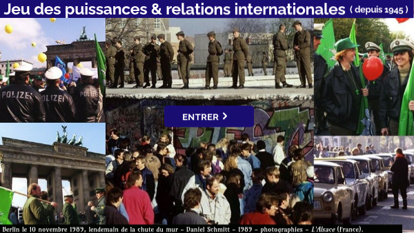 Le jeu des puissances dans les relations internationales depuis 1945