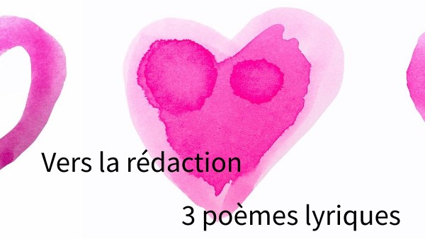 poème lyrique rédaction