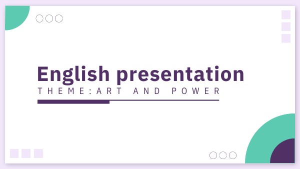 ART AND POWER