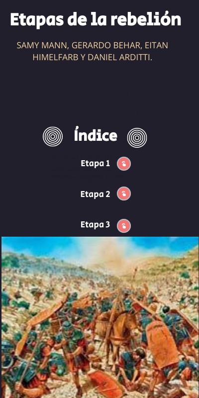 Etapas de la rebelión.