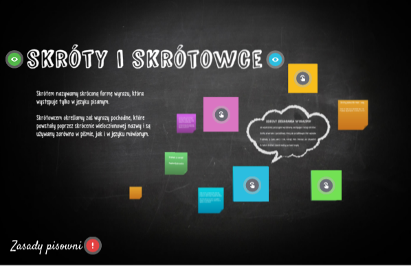 Skróty I Skrótowce Sprawdzian Klasa 3