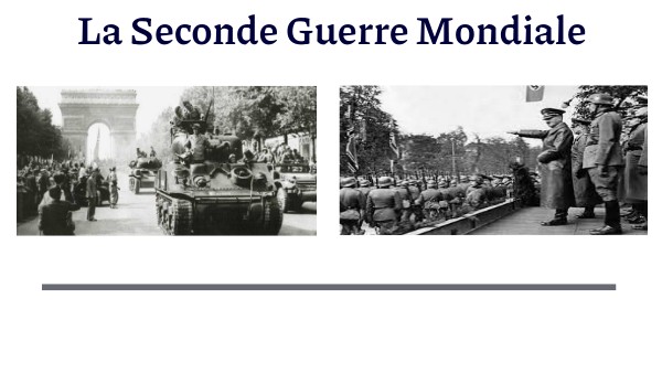 Oral Seconde Guerre Mondiale