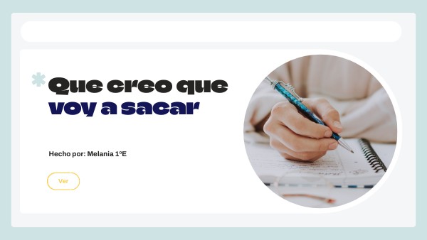¿Que voy a sacar?