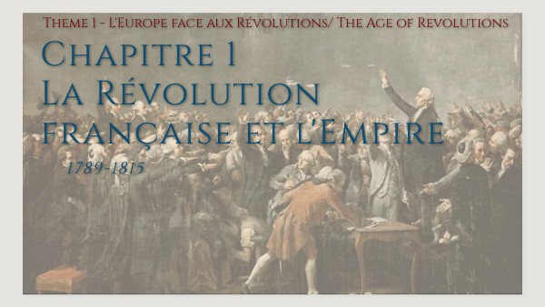 La Révolution française (Year12)