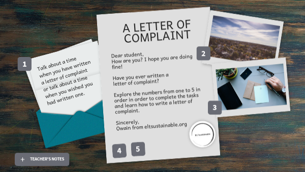 A Letter Of Complaint